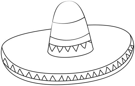 Sombrero Hat Template